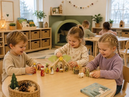 Stor julekrybbe