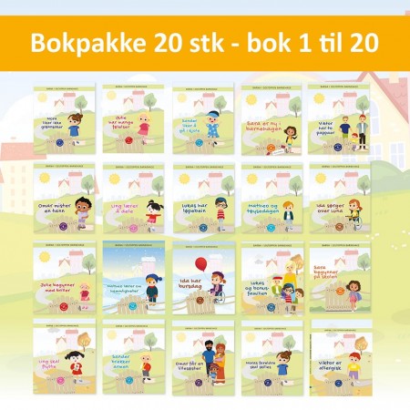 Bokpakke 20 stk - bok 1 til 20
