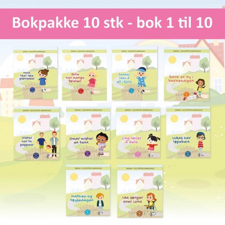 Bokpakke 10 stk - bok 1 til 10