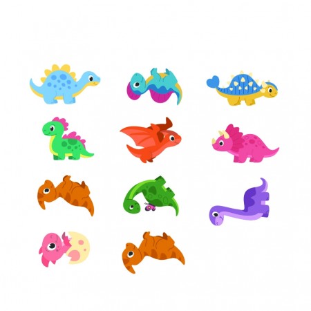 Dinosaurer - 500 stk