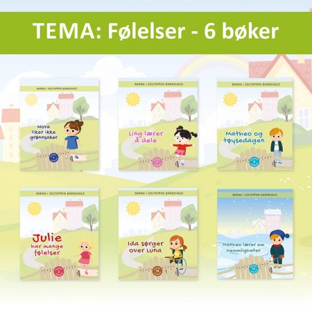 Bokpakke Følelser - 6 bøker