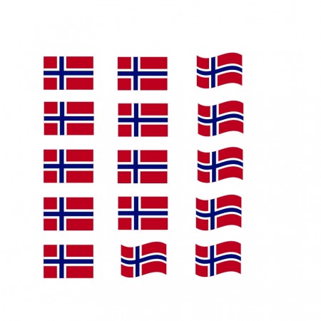 Norske flagg  - 500 stk