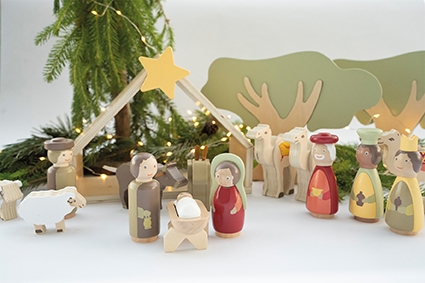 Stor julekrybbe